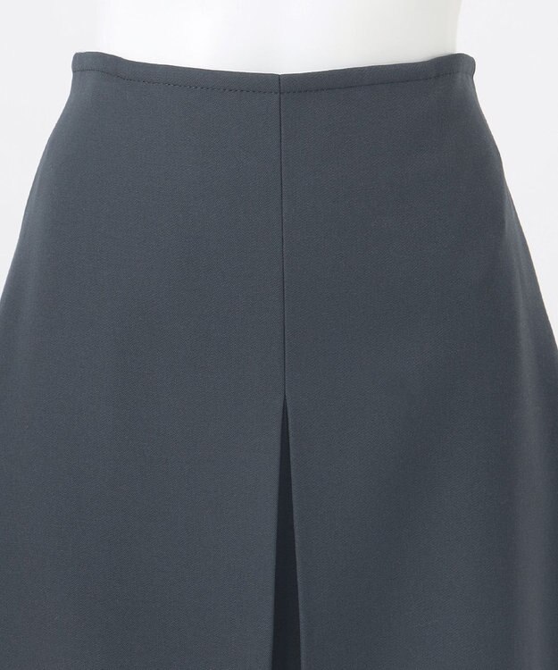 23区 L 【エステータ】ハードギャバジン スカート スチールブルー系