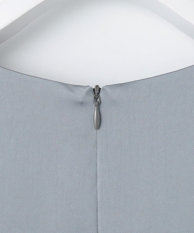 自由区 【Exclusive】シャイニーサテン ドレス チャコール