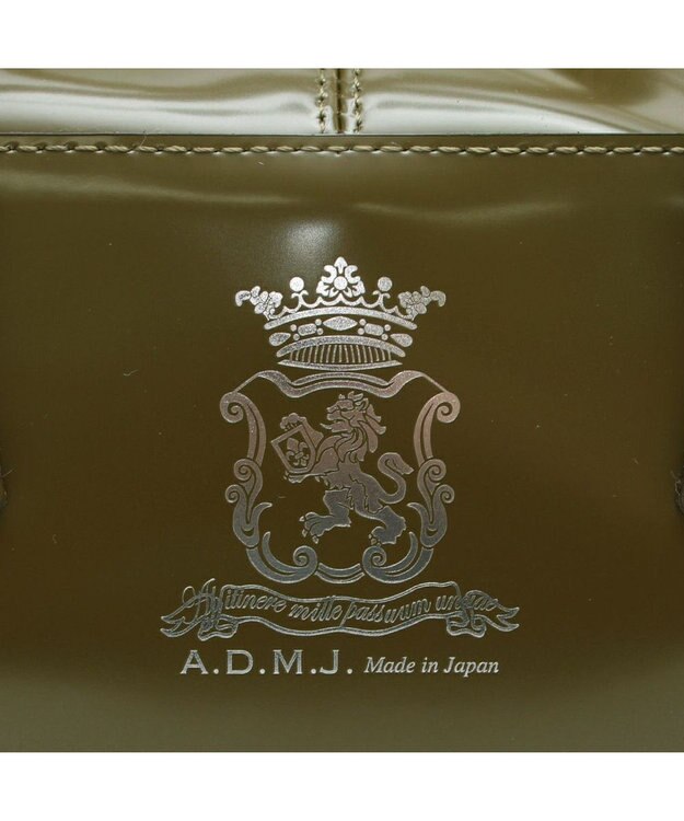 A.D.M.J. 【牛革】カルヴィ/イタリアンレザーボストンM ミリタリー