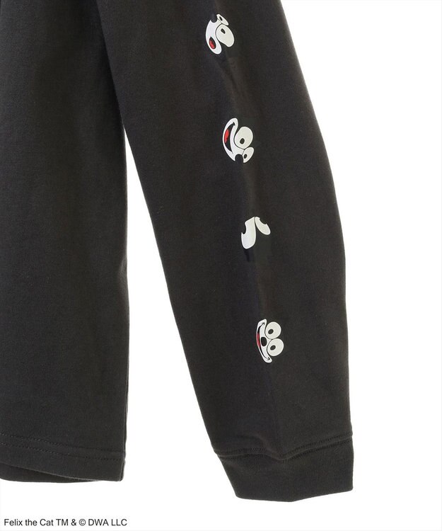 Green Parks ■ＦＥＬＩＸ　袖フェイスｐｔ　ロンＴＥＥ Charcoal Gray