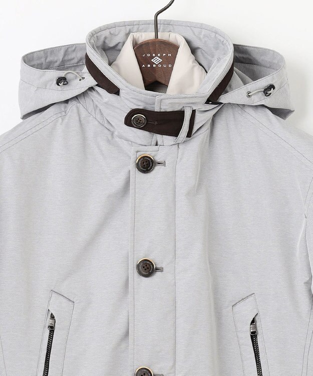 JOSEPH ABBOUD 【3WAY/撥水/INフード/ダウンライナー付】 3WAY高機能ダウンコートインターレースメモリーダウン ライトグレー系