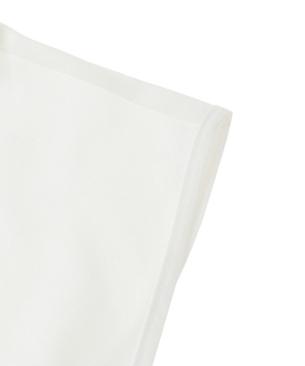 earth music&ecology チビフリルスタンドカラー付け襟 Off White