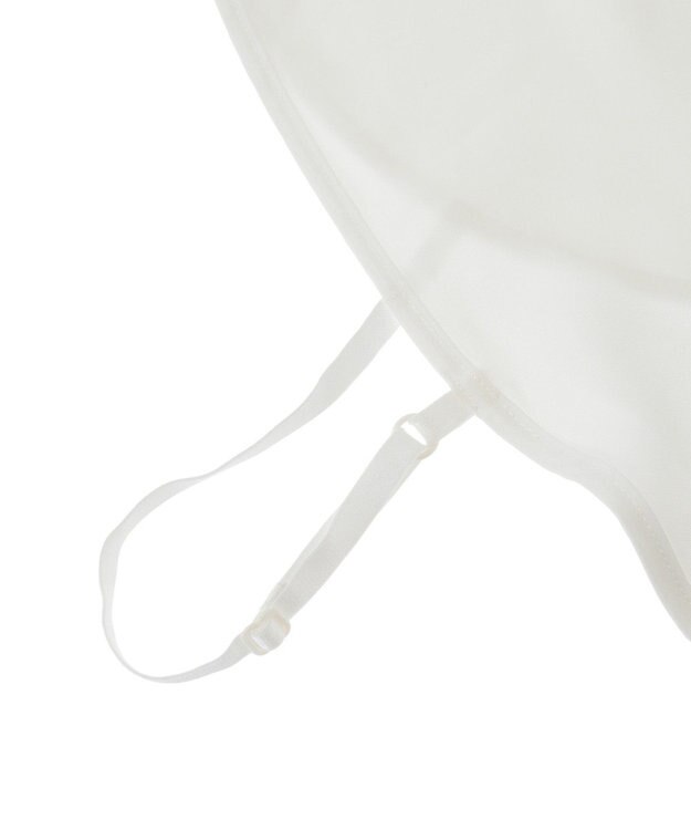 earth music&ecology チビフリルスタンドカラー付け襟 Off White