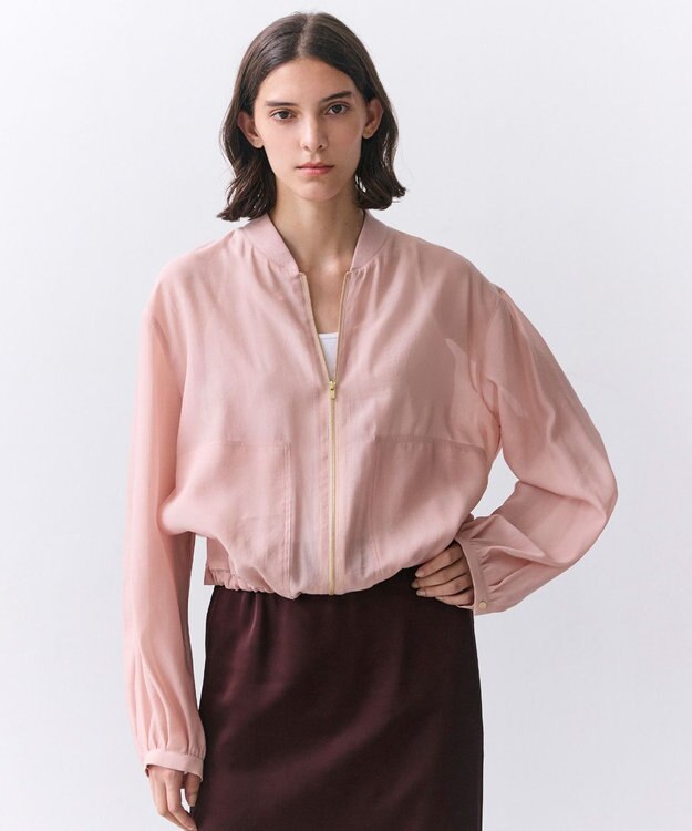 BEIGE， SERAPHIN / ライトシアーギャザー ブルゾン Nude