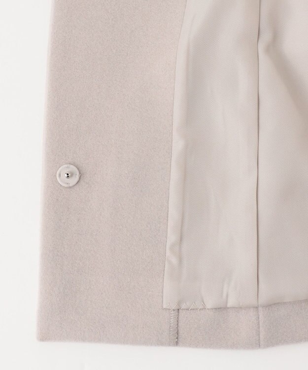 ANY SIS S 【低身長企画】ファインウールモッサスタンド ショート コート アイボリー