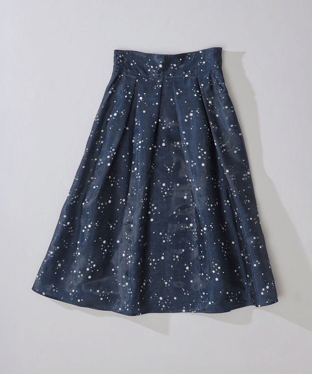 組曲 スターリットプリント タックフレアスカート ネイビー系5