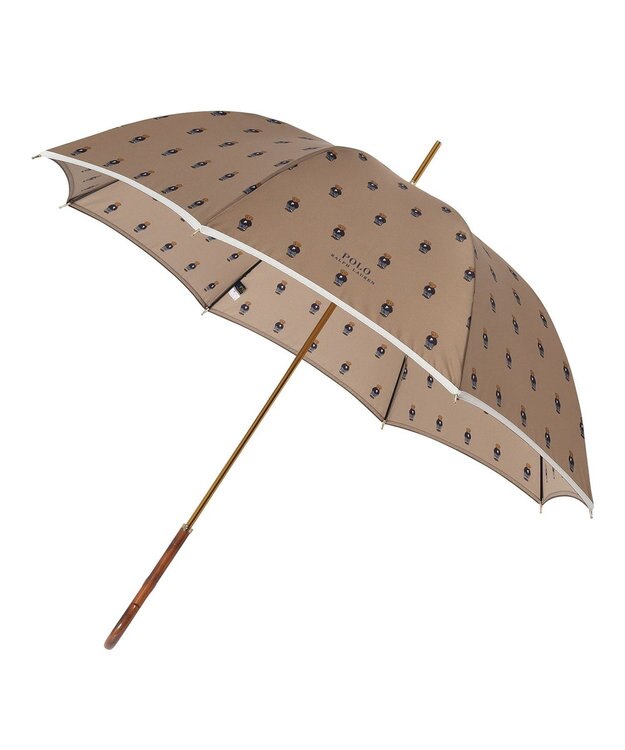 MOONBAT POLO RALPH LAUREN 長傘 FLAG BEAR ツイル ベージュ