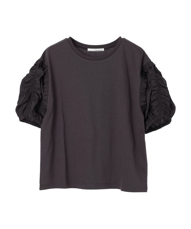 Green Parks ・ＥＬＥＮＣＡＲＥ　ＤＵＥ　ラッフルパフＴＥＥ Charcoal Gray