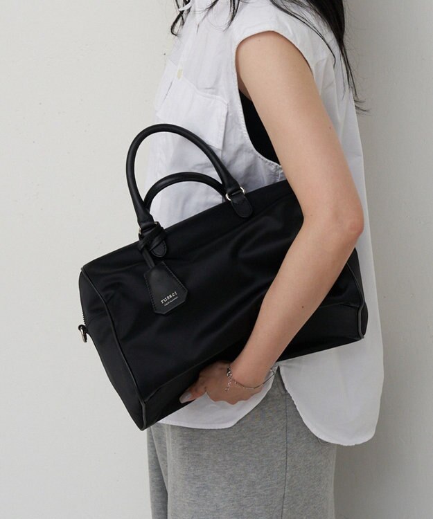russet 《WEB限定》クラウズナイロン2WAYボストンバッグ(CE-1797-WEB) Black