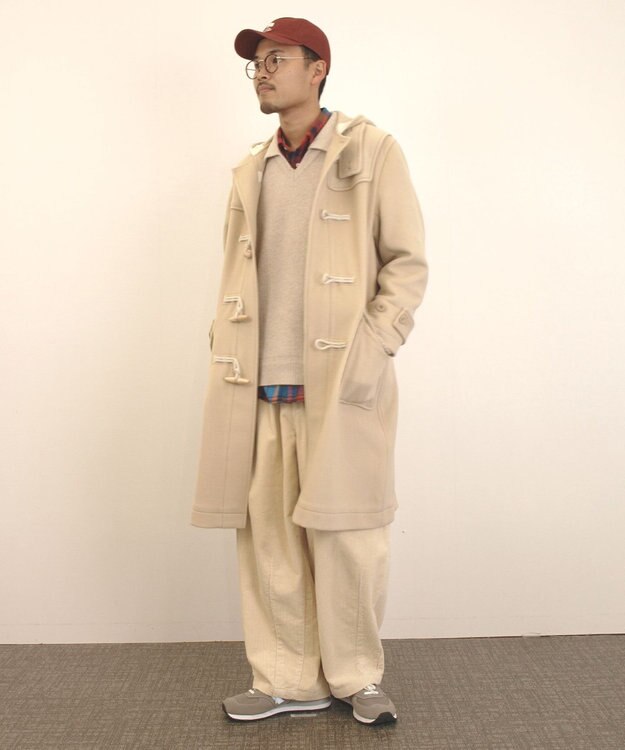 J.PRESS YORK STREET 【UNISEX】フランネルボタンダウン シャツ レッド系3