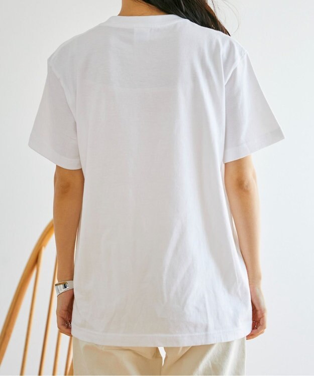 WEGO 【ANGIE VINTAGE】カレッジロゴプリントTee ホワイト
