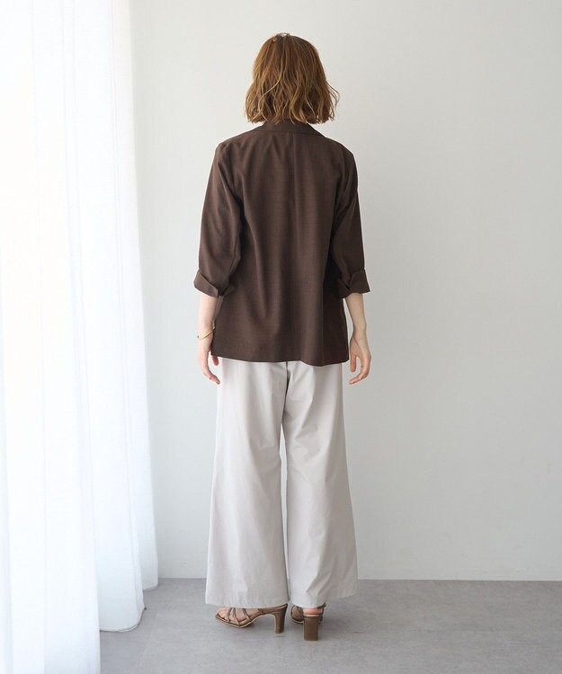 YECCA VECCA 【UVカット/接触冷感/遮熱】イージーワイドパンツ Light Beige