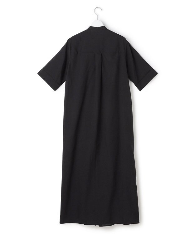ICB 【先行予約】リネンスラブローン シャツワンピース ブラック