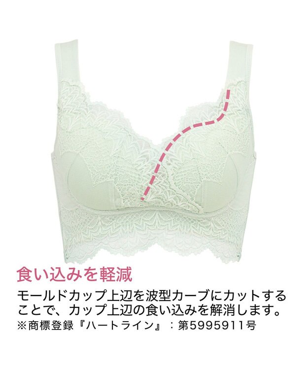 BRADELIS New York 【BRADELIS Me / ノンワイヤー・バストアップ】レーシィオールインワンブラ 日中も就寝時も快適に補正するブラ ブラック