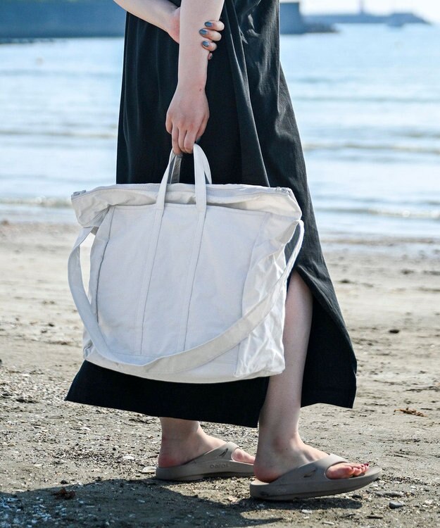 NIZYU KANO 【はまじコラボ】Airyトート Lサイズ ライトグレー