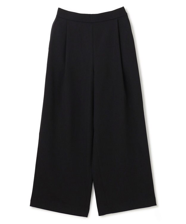 UNFILO L サマーセットアップ ワイドパンツ ブラック