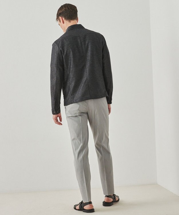 GOTAIRIKU 新素材【洗える/シワになりにくい/ストレッチ】カラミプリント MA-１ブルゾン グレー系8