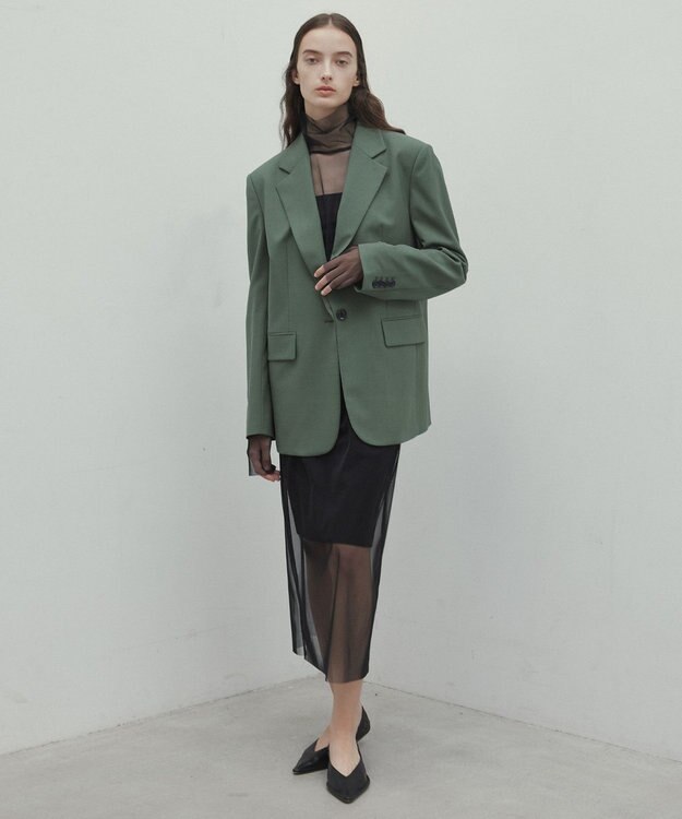 BEIGE， 【Oggi 6月号掲載】OREGANO / サマーウールテーラードジャケット Olive