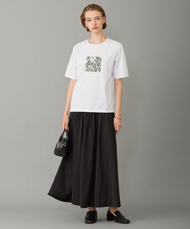 ICB 【洗える】 ロゴTEE カットソー オフホワイト系