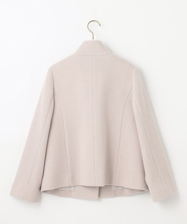 ANY SIS S 【低身長企画】ファインウールモッサスタンド ショート コート アイボリー