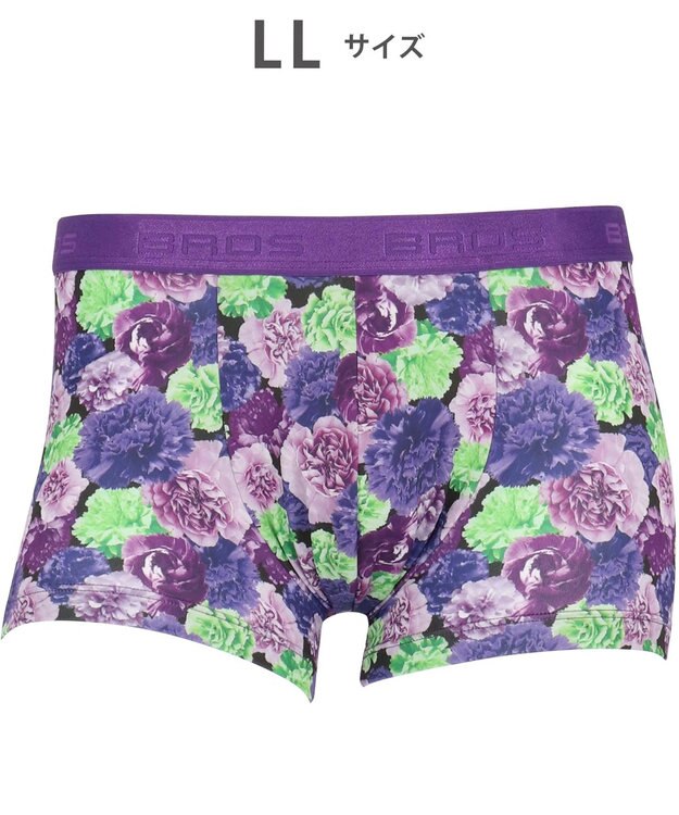 WACOAL MEN ボクサーパンツ 【ハナコトバパンツ】 フロント快適設計 肌あたり軽減設計 誕生日 記念日 前閉じ 下着 メンズ GT3221 /ブロス バイ ワコールメン バイオレット