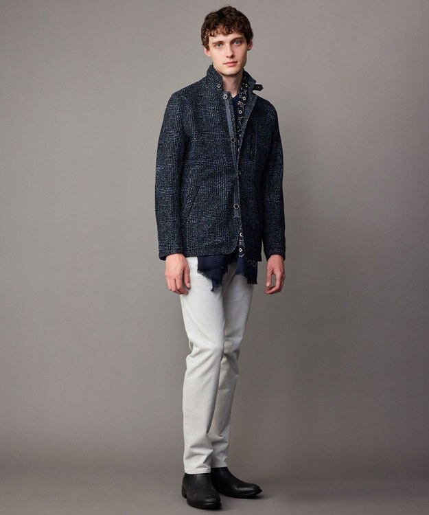 JOSEPH ABBOUD 【洗える・速乾/ストレッチ/フリースタッチ】ソフトコール パンツ ライトグレー系