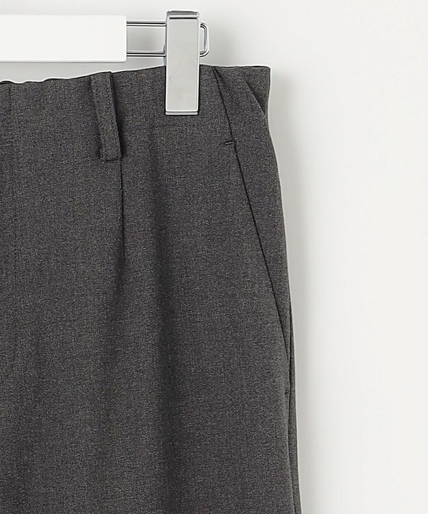 J.PRESS LADIES 【洗える】SOFTサーモ セミワイド パンツ チャコール系