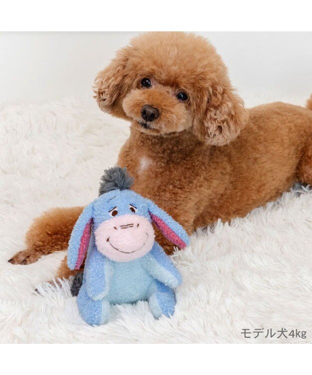 PET PARADISE ディズニー くまのプーさん イーヨー ふわふわ トイ ライトブルー