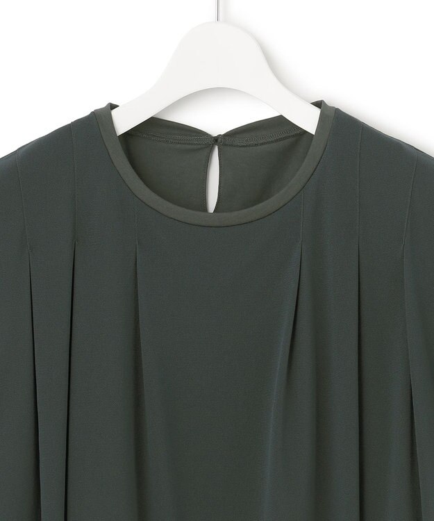 23区 【洗える】チュールコンビジャージー シアー カットソー カーキ系