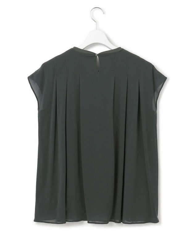 23区 【洗える】チュールコンビジャージー シアー カットソー カーキ系