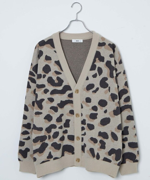 WEGO オーバーフィットパターンカーディガン 柄3