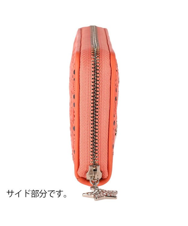 tsumori chisato CARRY キラメッシュ ラウンドファスナー長財布 ピンク