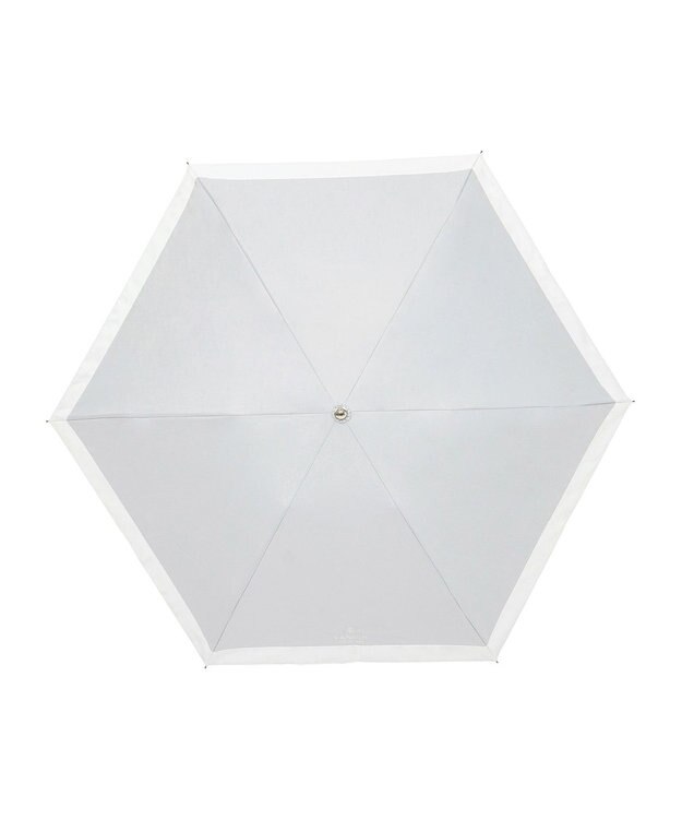 MOONBAT 【晴雨兼用日傘】ランバン コレクション（LANVIN COLLECTION） 折りたたみ日傘 グログランリボン グレー