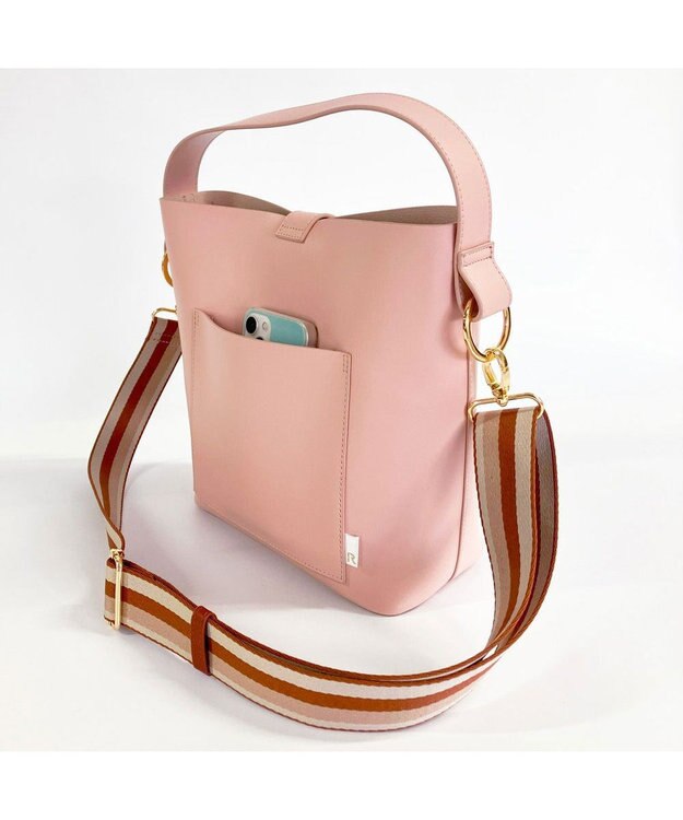 ROOTOTE 1055【ショルダー付きワンハンドル】LT.デリ.ポイント.ショルダー-B 01：パウダーピンク