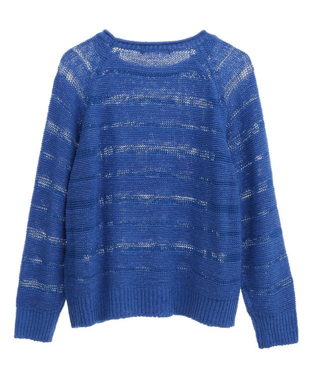 AMERICAN HOLIC 透かし編みニットプルオーバー Blue