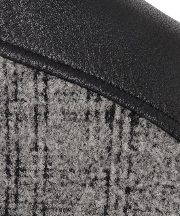 JOSEPH HOMME レザーブロックブークレ　ブルゾン ライトグレー系