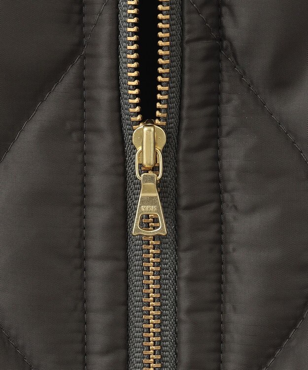 23区 L 【洗える】中綿キルティング ショート ブルゾン スレートグレー