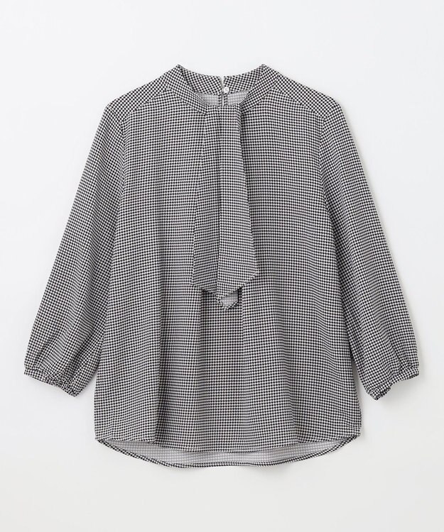 ANY 【洗濯機可能】プリントブラウス チドリ