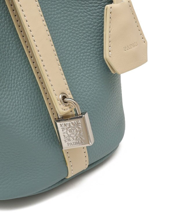 style code 【PADMA/パドマ】 キーチャーム付 本革ミニトートバッグ ブルー