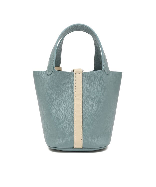 style code 【PADMA/パドマ】 キーチャーム付 本革ミニトートバッグ ブルー