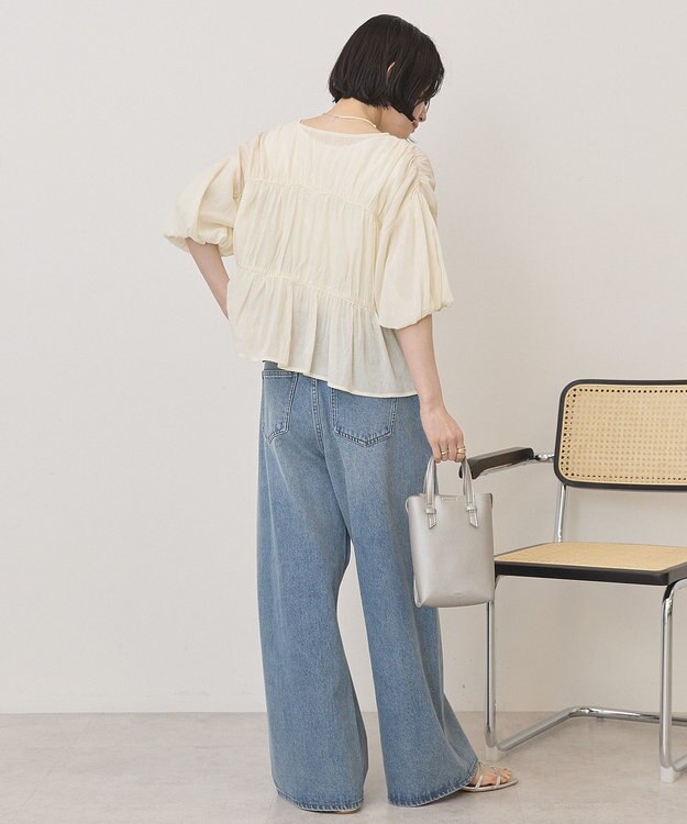 AMERICAN HOLIC フロントリボンブラウス Ivory