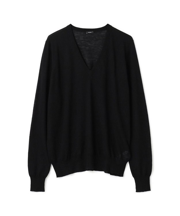 JOSEPH キャッシュエアー　Vネックニット Black