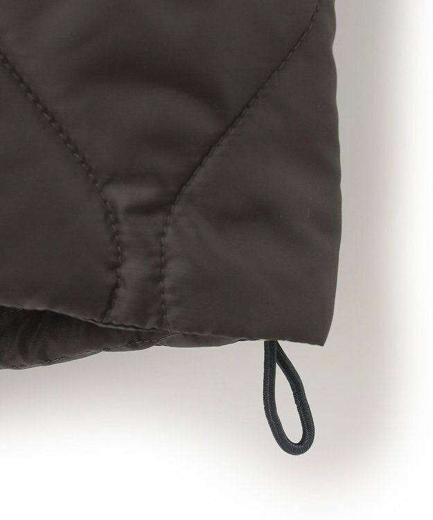 23区 L 【洗える】中綿キルティング ショート ブルゾン スレートグレー