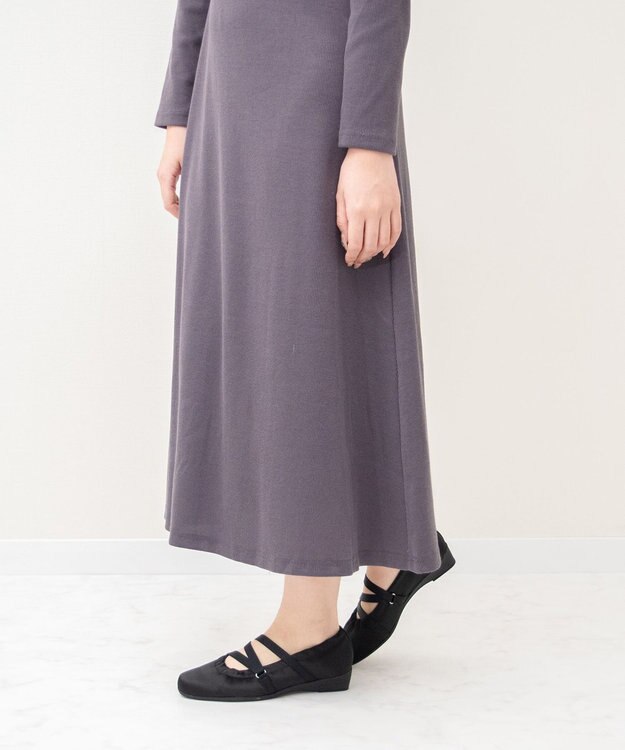 Bridget Birkin ＜3E＞【Bridget Birkin Walk】サテンギャザーウォーキングパンプス ブラック