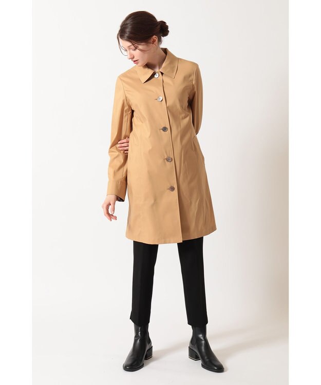 DAKS 撥水タフタ ハーフコート キャメル