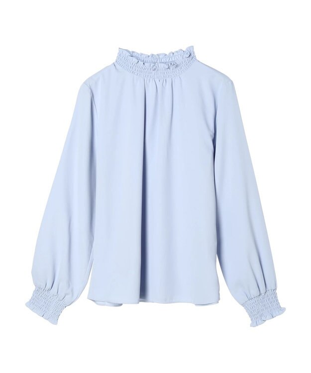 earth music&ecology シャーリングブラウス Sax