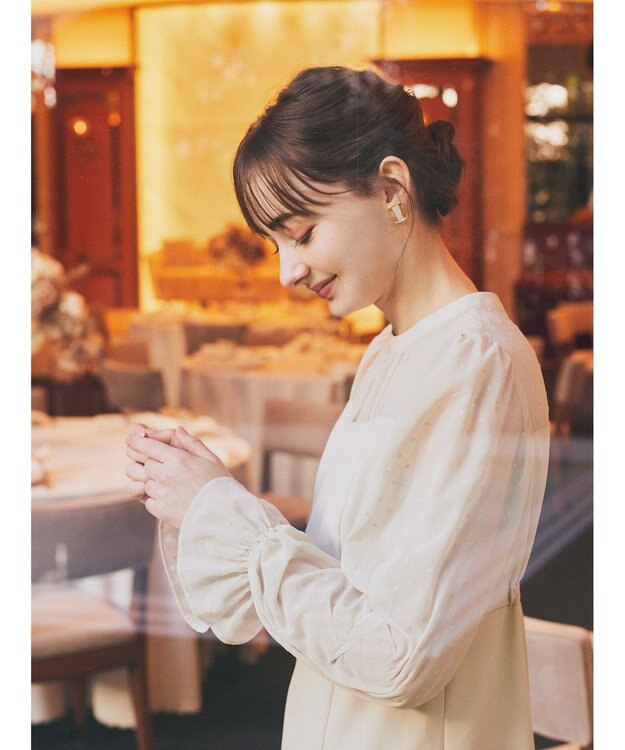 earth music&ecology シアードットドッキングワンピース Beige