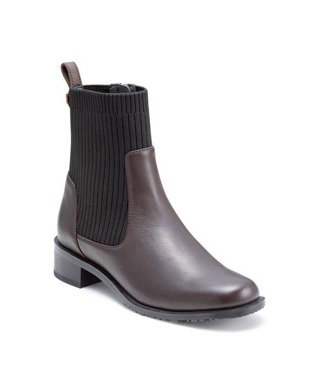 REGAL FOOT COMMUNITY 【リーガルレディース】F76R ニットブーツ ブーツ ダークブラウン