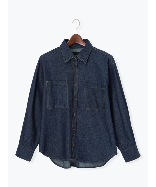 Te chichi デニムシャツ ネイビー