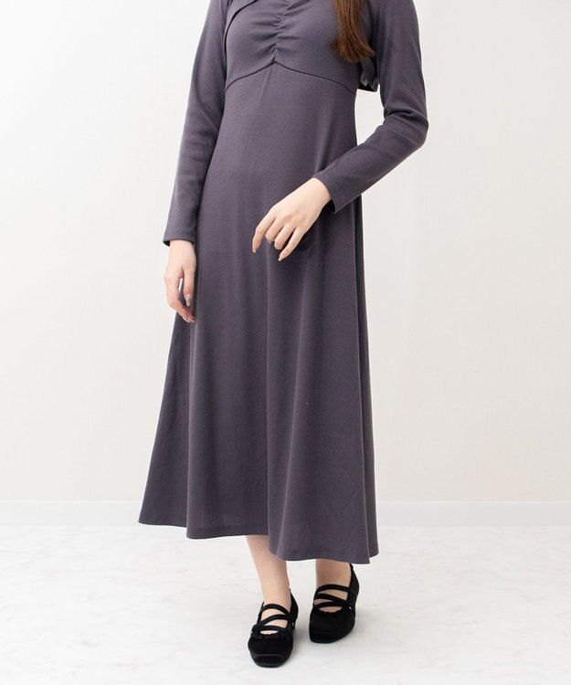 Bridget Birkin ＜3E＞【Bridget Birkin Walk】サテンギャザーウォーキングパンプス ブラック